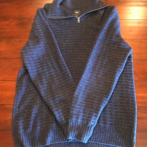 NWOT Men’s XL Gap Blue Sweater - Picture 3 of 4
